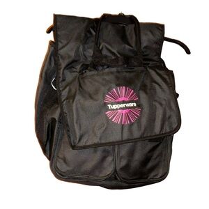 Tupperware Consultant Bag Award Demo Logo Kit Large Duffle Black Tote